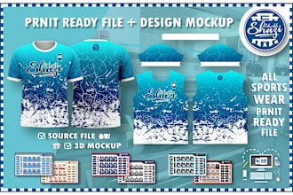 layout your jersey designs into patterns for sublimation