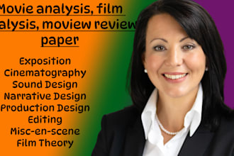 write a detailed film analysis or movie review paper