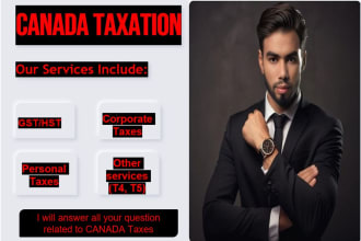 prepare canadian corporate tax t2, gst, hst