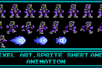 create high quality pixel art sprites in retro aesthethics