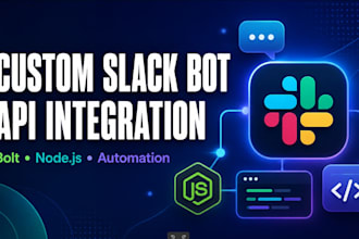 build a custom slack bot or slack API integration