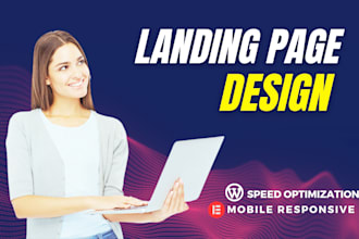 wordpress landing page design or one page website or sales page