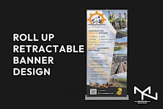 design professional banner, roll up banner and billboard