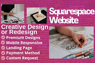 design professional business website, squarespace redesign