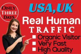 organic website traffic to increase sales UK,USA