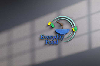 make attractive logo about café, bbq, cake, food, desserts and bakery