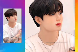 draw vector cartoon from your photo