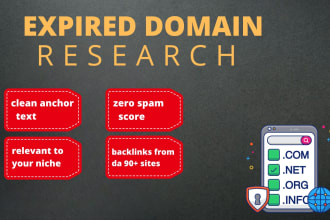 research niche specific expired domain having 90 da backlink