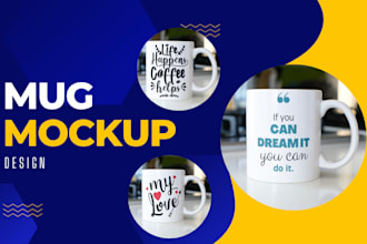 custom mug designs and mockups for your unique brand or occasion