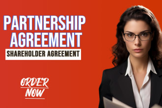 draft joint venture, partnership and shareholder agreement