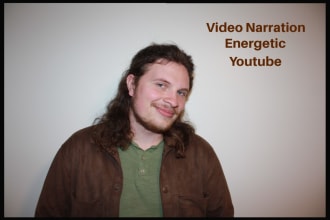 be your youtube narrator and deliver exciting content