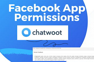 get facebook, instagram app permissions for chatwoot