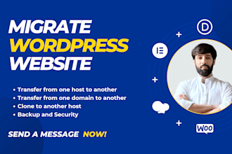 backup, clone, or migrate your wordpress website in 24hrs