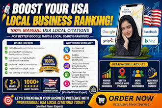 build USA local citations for google maps and local SEO