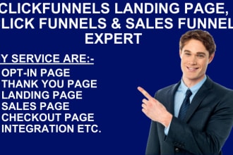 build clickfunnels sales funnel, clickfunnels landing page, click funnels expert