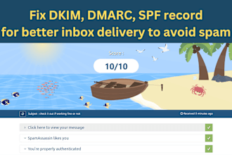 fix dkim, dmarc, spf records for better email deliverability