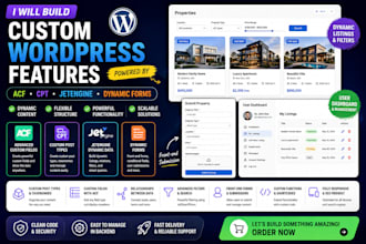 build custom wordpress features with acf cpt jetengine and dynamic forms