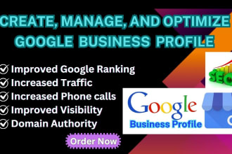 create verified optimized google business profile for local SEO and gmb listing