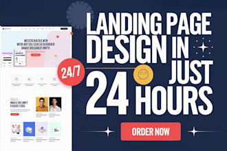 design a quick elementor landing page for your website