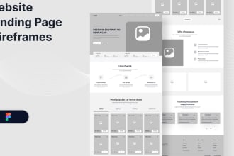 do wireframe design and prototypes for your website and app with figma