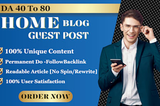 publish dofollow backlinks on home and garden blogs