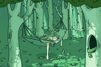 illustrate a detailed scene for you