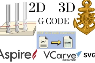 do cnc programming aspire vcarve pro dxf svg gcode cnc cutting