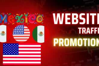 do website promotion,to increase sales and traffic USA,mexico, worldwide