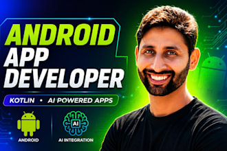 build a native android app with kotlin and ai