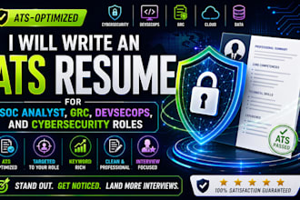 an ats resume for soc analyst, grc, devsecops, and cybersecurity roles