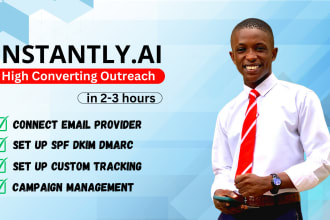 setup instantly account cold email outreach