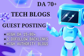 do guest posting on high da tech blogs