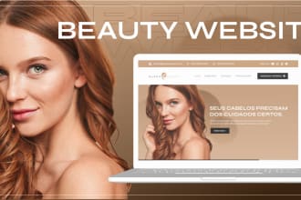 create spa website, hair extension website, beauty  website