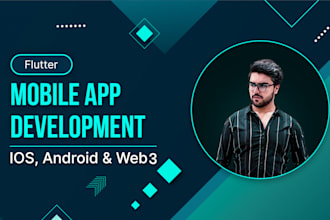 develop flutter mobile app development IOS, android and web3