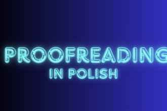 proofread your documents, text in polish