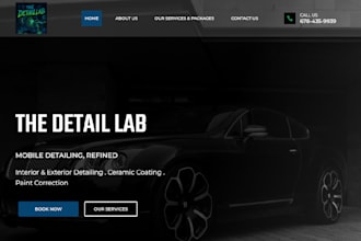 car detailing website, car wash website, auto detailing website, auto workshop