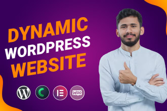 build dynamic wordpress website by crocoblock, jet engine, elementor pro
