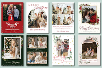 do design christmas card, greeting card, or invitation card