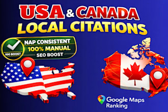 do top canada,USA local citations with nap consistency