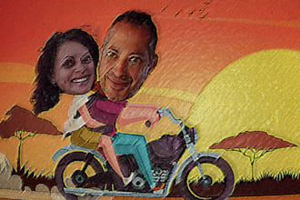 make cartoonish digital caricatures