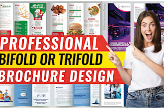 do bifold, trifold business brochure design