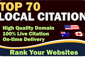 do local citation or directory submissions for your business