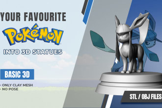 do stunning pokemon figures for 3d printing