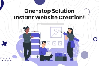 create a website instantly that fit your bussiness with your chosen design