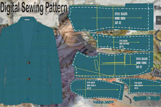 make sewing pattern, digital sewing pattern and cad sewing pattern