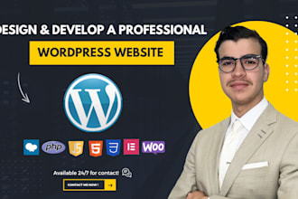 design and develop a professional wordpress website for your business