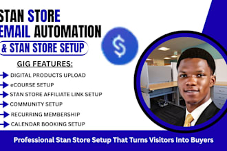 setup stan store email marketing,stan store design,stan store product upload