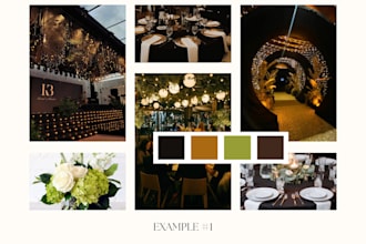 create a mood board for your event