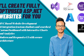 create fully optimized asp dot net website for you
