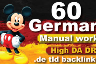 create 100 permanent german SEO backlinks on de site